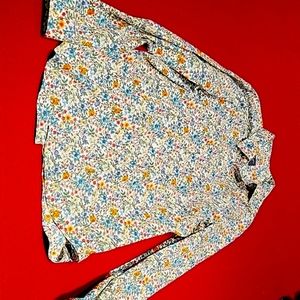 American Eagle flower print long sleeve button up